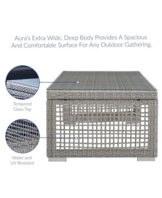  Aura Rattan Outdoor Patio Coffee Table