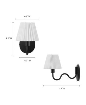  Wave Squiggle Arm Wall Sconce