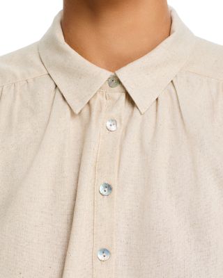 Short Sleeved Button Front Camp Shirt 