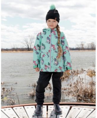 Girls' 3-in-1 Two-Piece Mid-Season Outerwear with Solid Pants Set - Big Kid