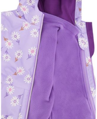 Girls' 3-in-1 Two-Piece Daisy Mid-Season Outerwear Set - Big Kid