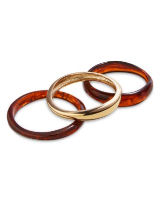 Raven Resin Bangles, Set of Three