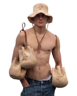 Convertible Raffia Hat Bag 