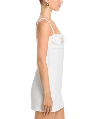 Crepe 3D Sequin Flower Mini Dress