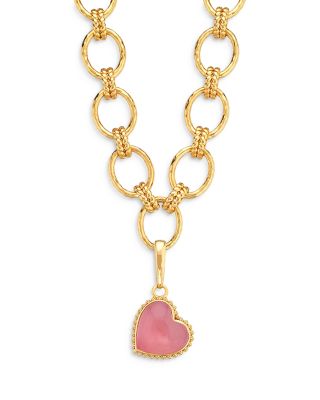 Love Mother Of Pearl Medium Heart Charm 
