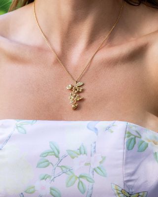 Meadow Bouquet Pendant Necklace, 16-18"