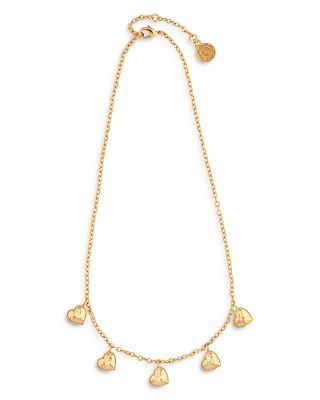 Love Heart Charm Necklace, 16-18"