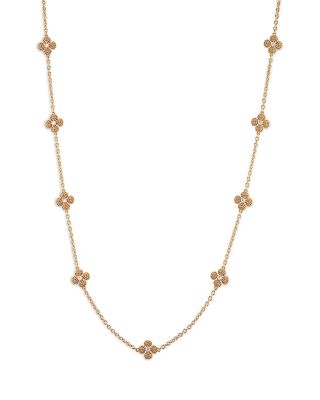 Berry Clover Mother of Pearl Double Sided Necklace, 28"