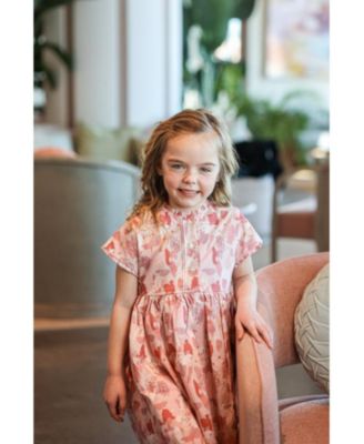 Girls' Artistry Poplin Short Sleeve Dress - Little Kid