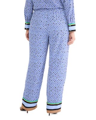 Mosaic Trimmed Lenox Wide Leg Pants