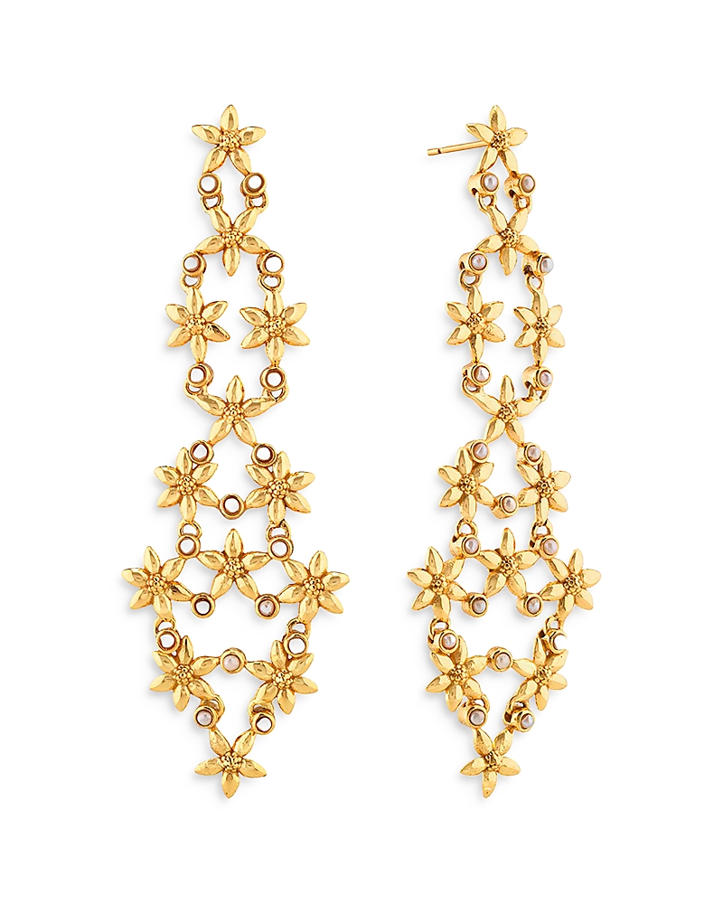 Capucine De Wulf Jasmine Shell Pearl Earrings