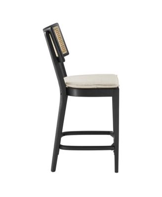  Caledonia Wood Counter Stools, Set of 2