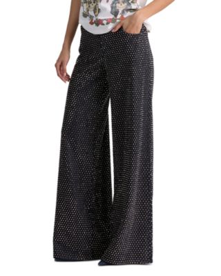 Amazing Mid Rise Embellished Jeans in Dark Rinse/Hematite