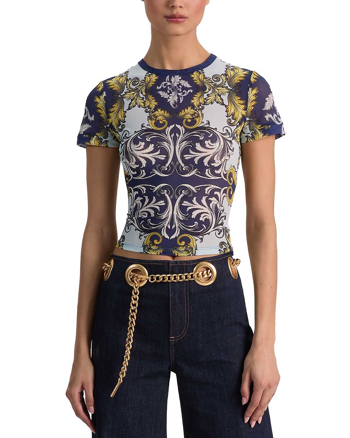 Alice and Olivia Tess Crewneck Tee