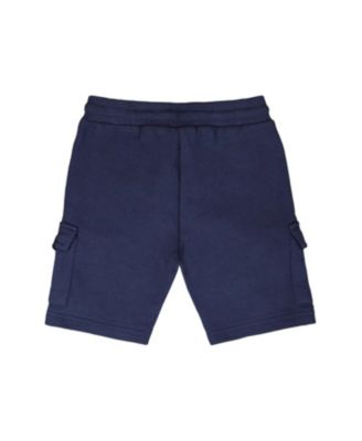 Boys' Elastic Waistband Slit and Cargo Pockets French Terry Shorts - Little Kid
