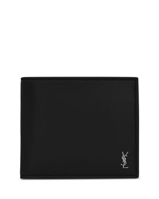  Tiny Cassandre East/West Wallet With Coin Purse in Shiny Leather