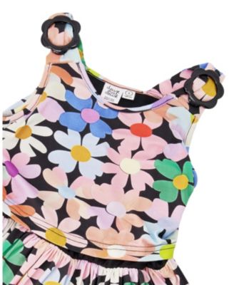  Girls' Sleeveless Flowers Dress - Big Kid