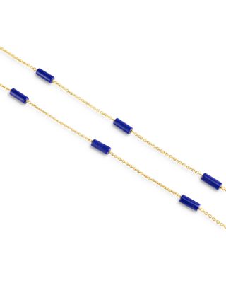 Forza Lapis Long Chain Necklace, 34"
