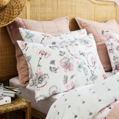 Tropical Floral Cotton Sateen Sheet Set