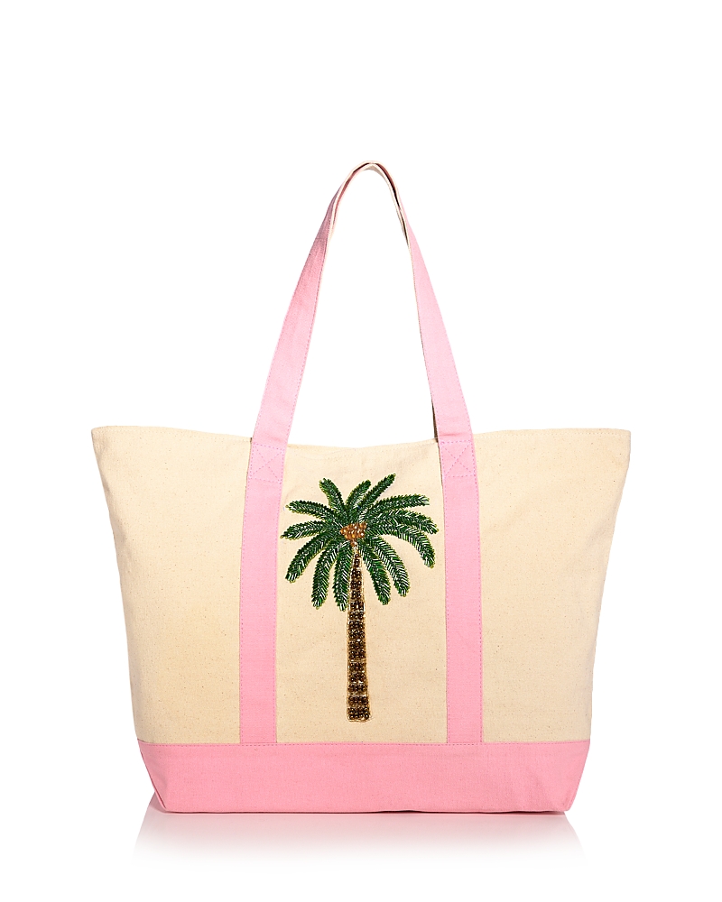 Aqua Large Canvas Tote