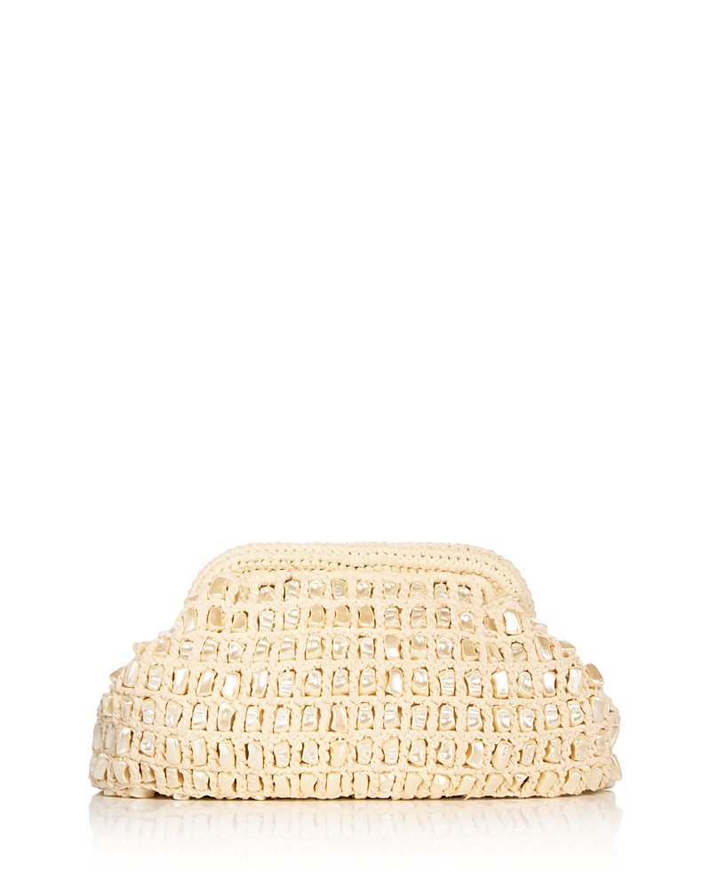 Aqua The Pearl Beaded Clutch