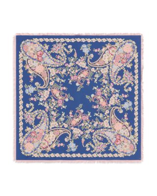 Diane Floral Print Silk Scarf