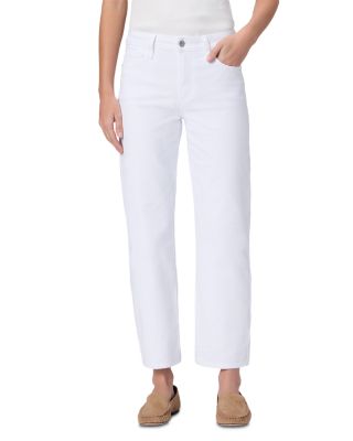 Mason Mid Rise Straight Jeans in Crisp White