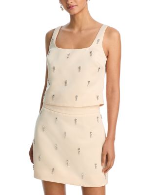 Jewel Satin Top & Jewel Satin Mini Skirt - Exclusive