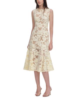 Crochet Lace Midi Dress