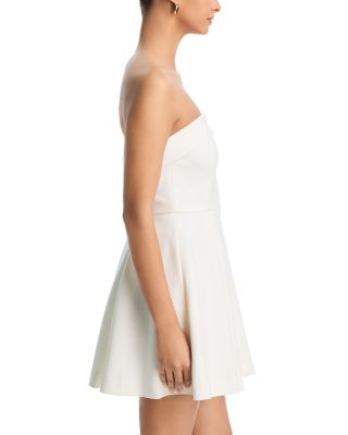 Whisper Foldover Inverted Pleat Mini Dress
