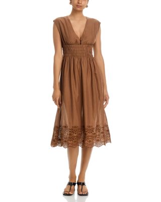Roxanne Embroidered Hem Dress
