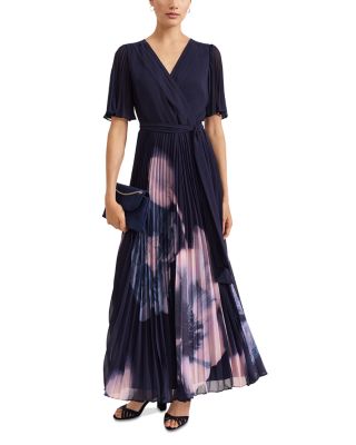 Abigail Textured Wrap Dress