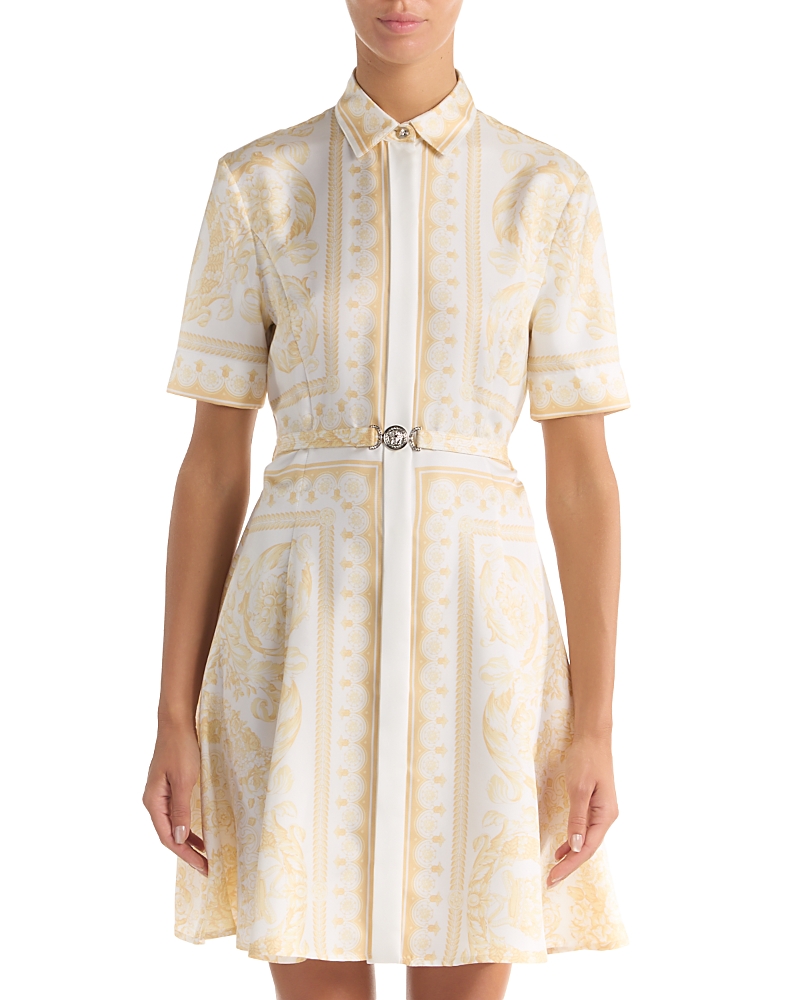 Versace Barocco Foulard Silk Dress