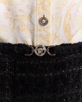 Tonal Tweed Mini Skirt