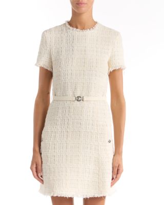 Tonal Mix Tweed Dress