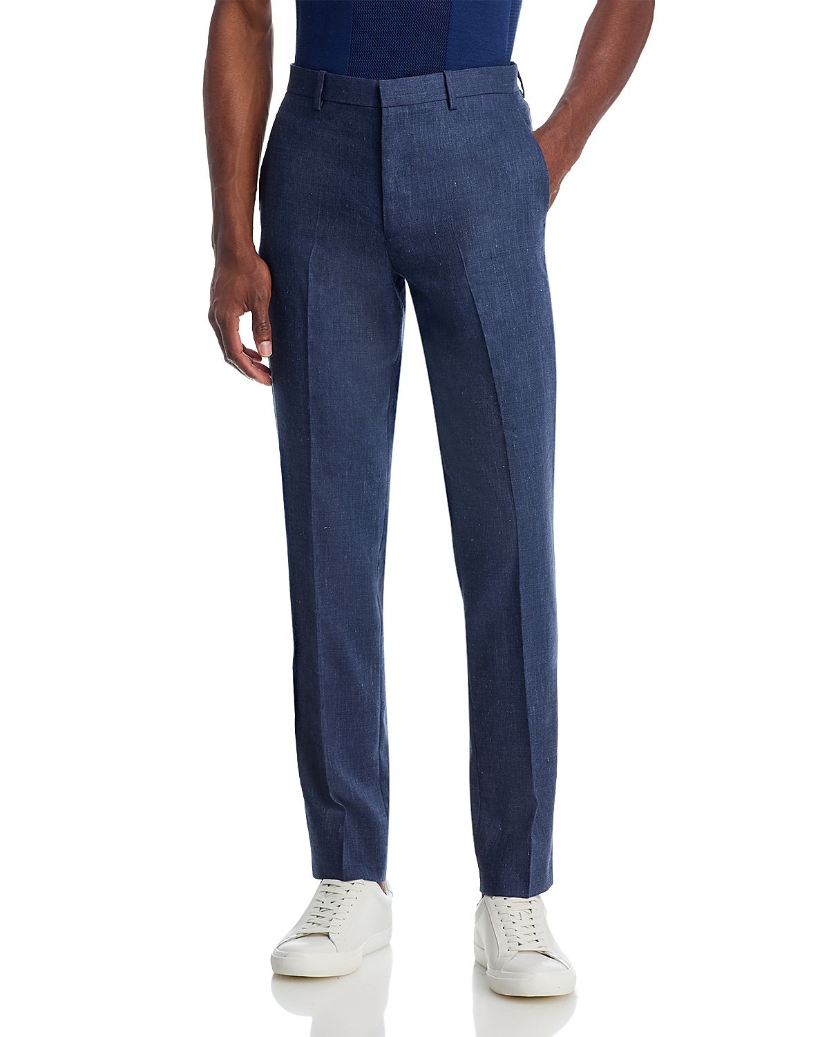 Theory Mayer Linen & Wool Slim Fit Suit Pants