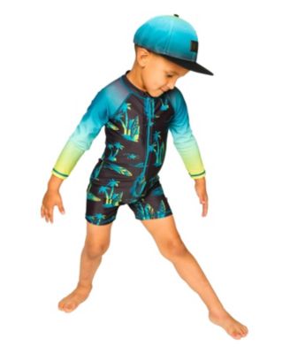 Boys' One-Piece Long Sleeve Surf Rashguard - Little Kid, Big Kid