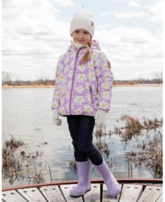 Girls' Quilted Mid-Season Daisy Jacket - Big Kid