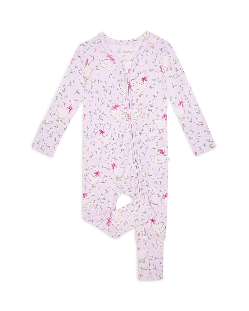 Posh Peanut Girls' Goose Blossoms One Piece Coverall - Baby