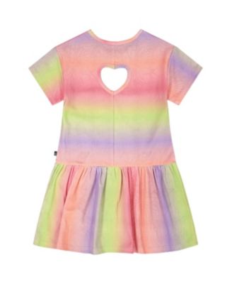  Girls' Heart Back Cut Out Jersey Dress - Little Kid
