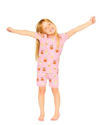  Girls' Organic Cotton Cupcake Two-Piece Pyjama Set - Big Kid
