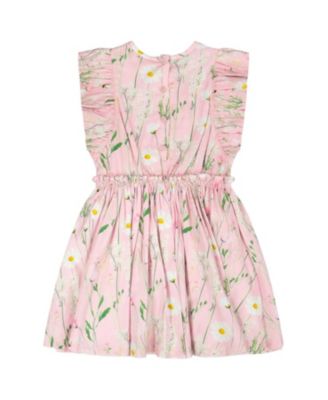  Girls' Viscose Flowers Sleeveless Dress - Little Kid