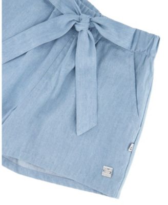 Girls' Relaxed Fit Chambray Shorts - Little Kid