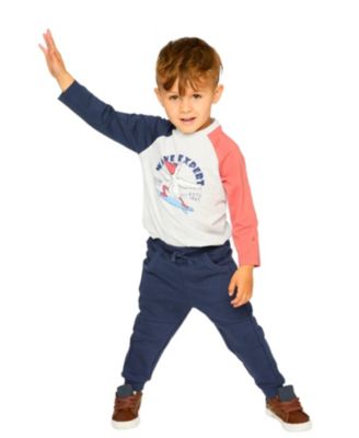Boys' Ribbed Waistband French Terry Pants - Little Kid