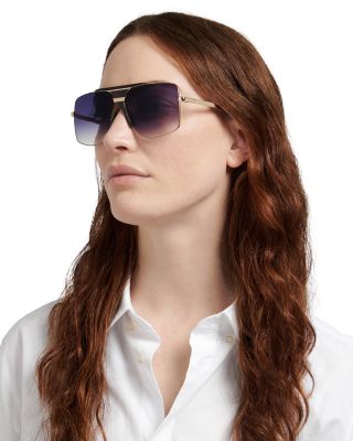 Square Double Bridge Sunglasses, 62mm