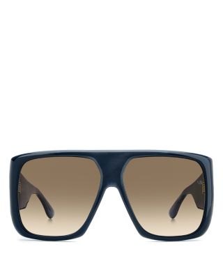 Square Flat Top Sunglasses, 60mm