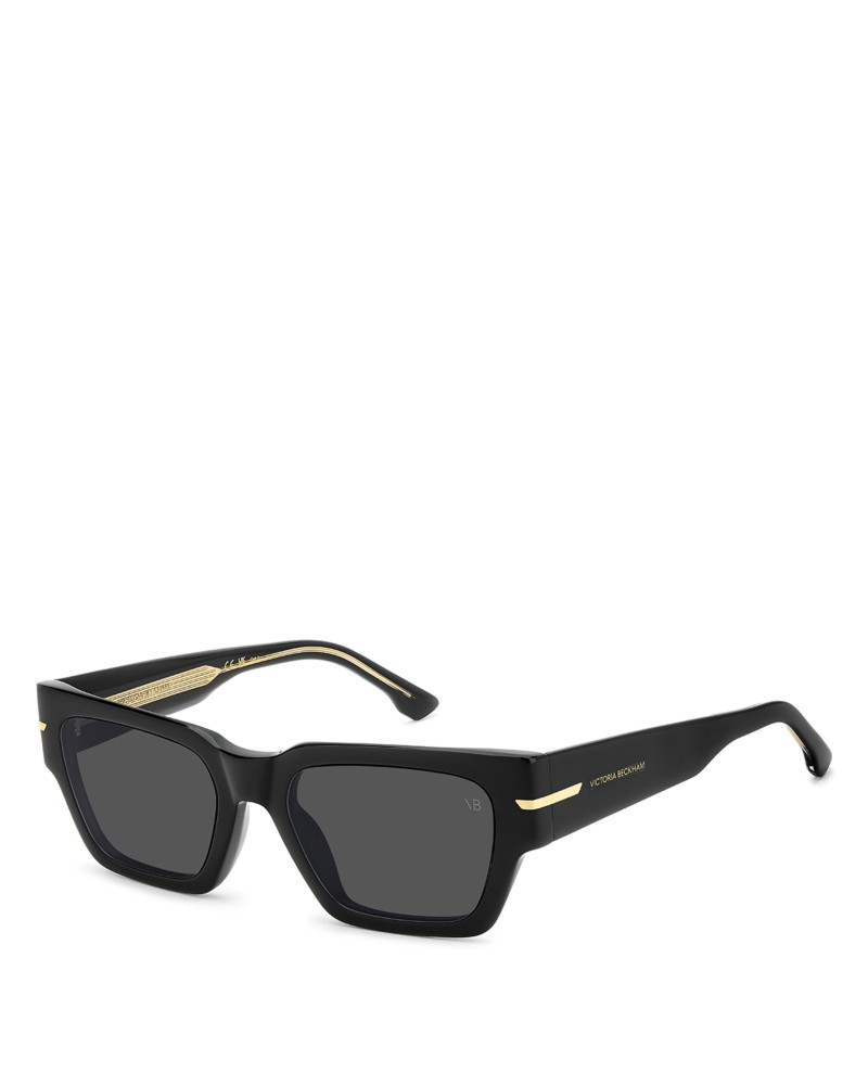 Victoria Beckham Square Sunglasses, 53mm in Black
