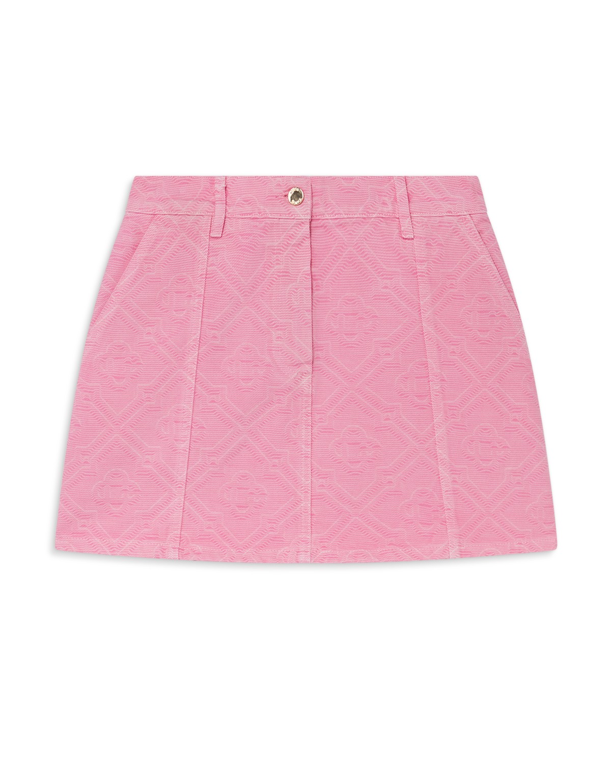 Monogram Denim Skirt
