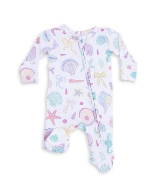 Girls' Beach Days Two Way Ruffle Back Zipper Footie - Baby 