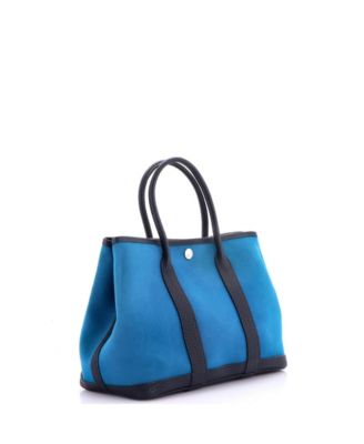 30 Garden Party Tote Toile and Leather